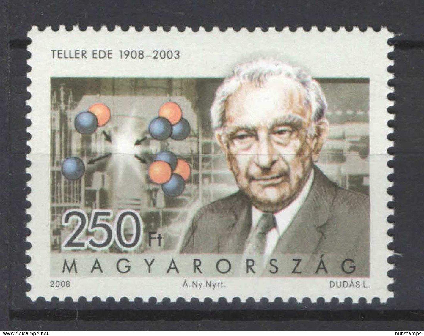 Hungary 2008. Ede Teller Atomic Physicist Stamp MNH (**) Michel: 5322 - Unused Stamps