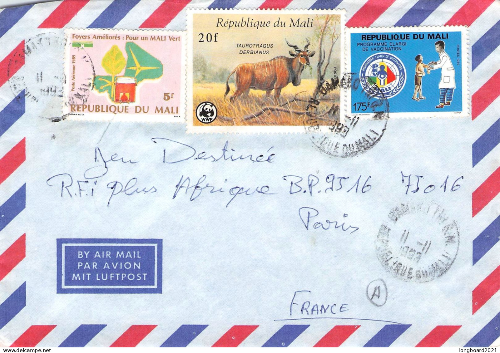 MALI - AIRMAIL 1993 - PARIS / 4605 - Malí (1959-...)