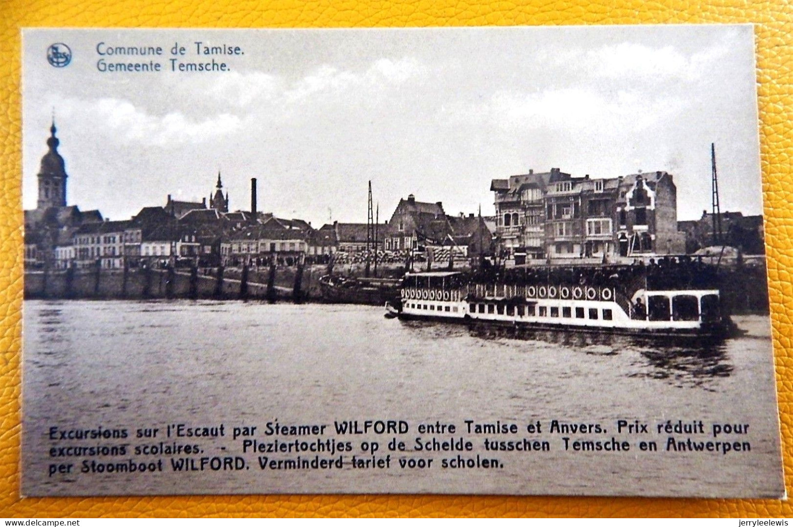 TEMSE - TAMISE   - Pleziertochtjes Op De Schelde Per Stoomboot WILFORD   - Excursions Sur L' Escaut  Par Steamer - Temse