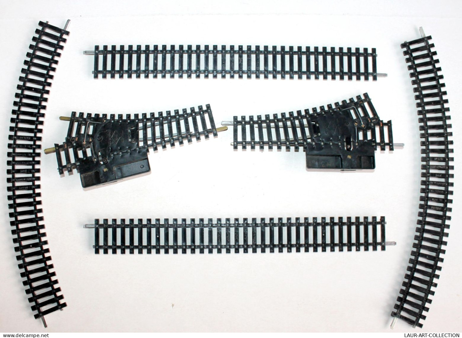 JOUEF HO 6 RAIL 2 AIGUILLAGE MANUEL R=385, 2 DROIT N°475, 2 COURBE N°470 R=325mm, MODELISME FERROVIAIRE TRAIN (2105.246) - Vías Férreas