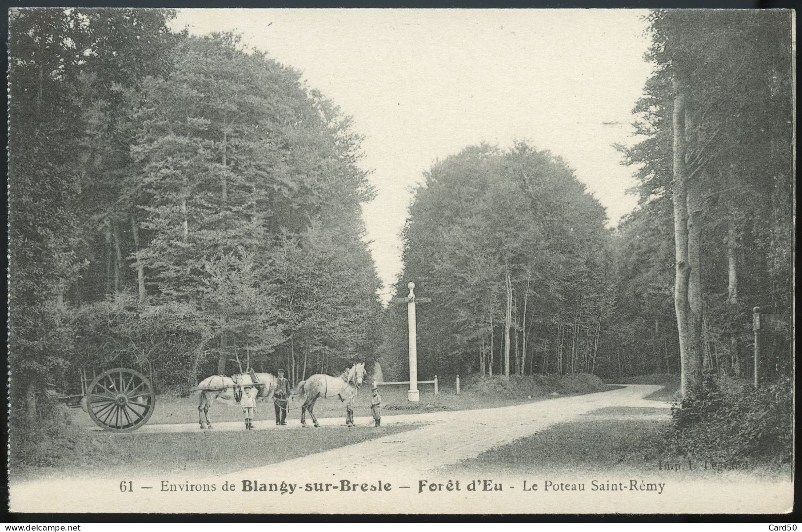 Blangy-sur-Bresle - Foret D'Eu - Le Poteau Saint Rémy - Etat Neuf! - Blangy-sur-Bresle