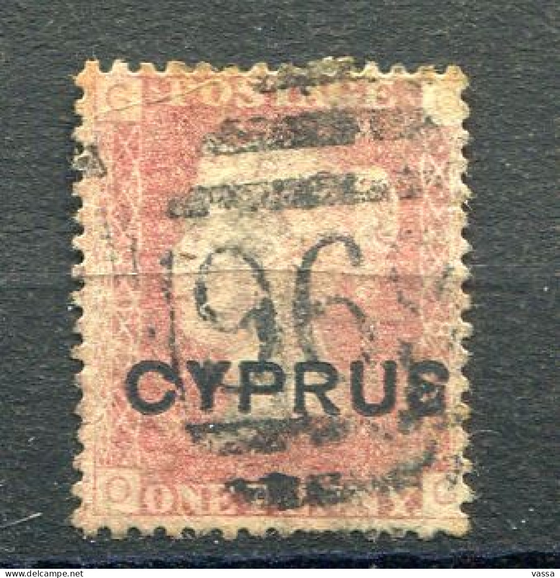 CYPRUS.1880 1/2d .- SG 2.Pl. 208 Canc 969 Of NICOSIA. Chypre - Cyprus (...-1960)