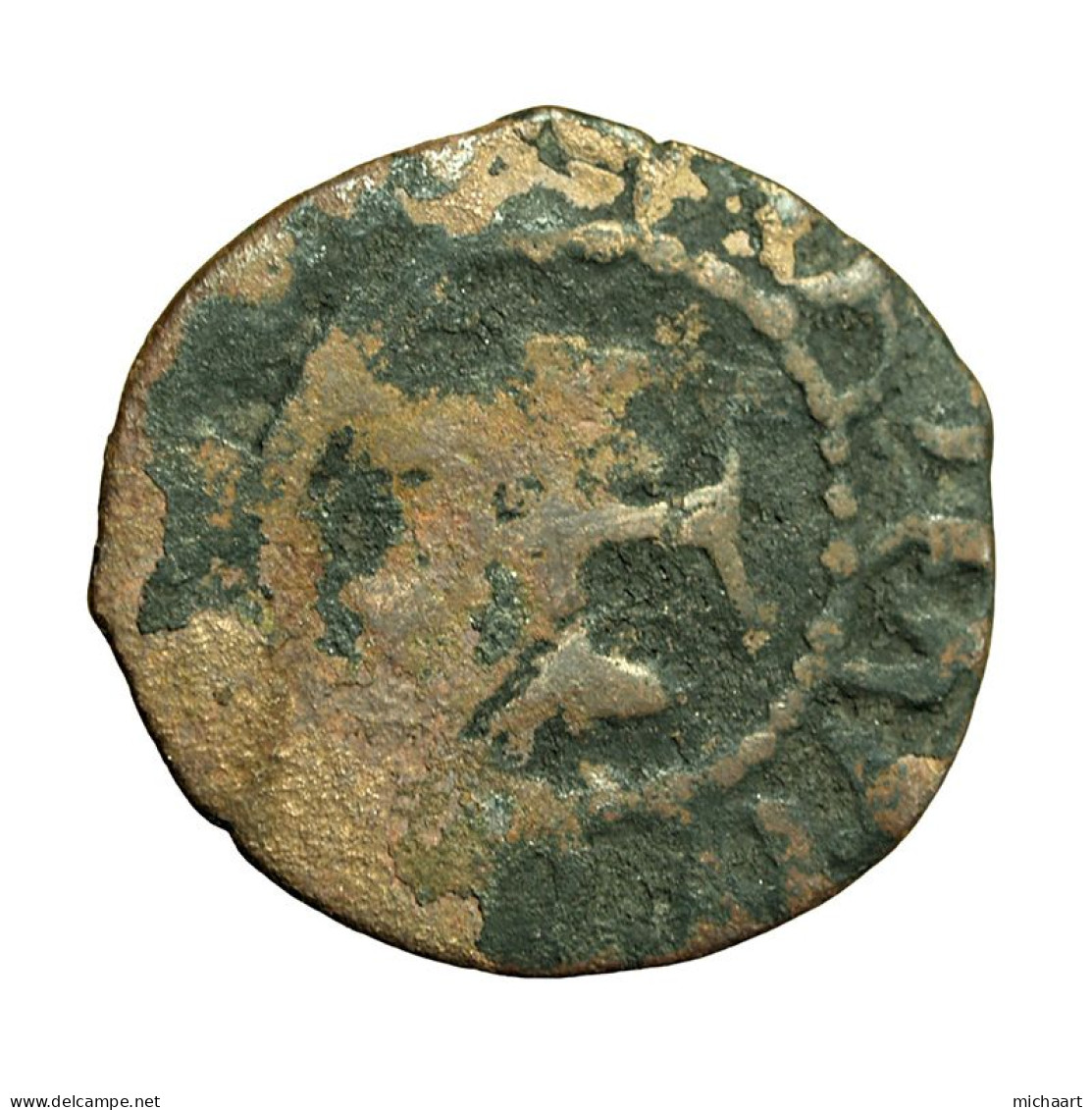 Cilician Armenia Medieval Coin Levon III Or IV 19mm King / Cross 04365 - Armenien