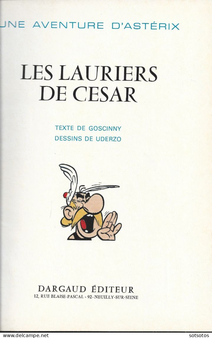 Les Lauriers De César - Album édition De 1972 Excellente Condition - Astérix