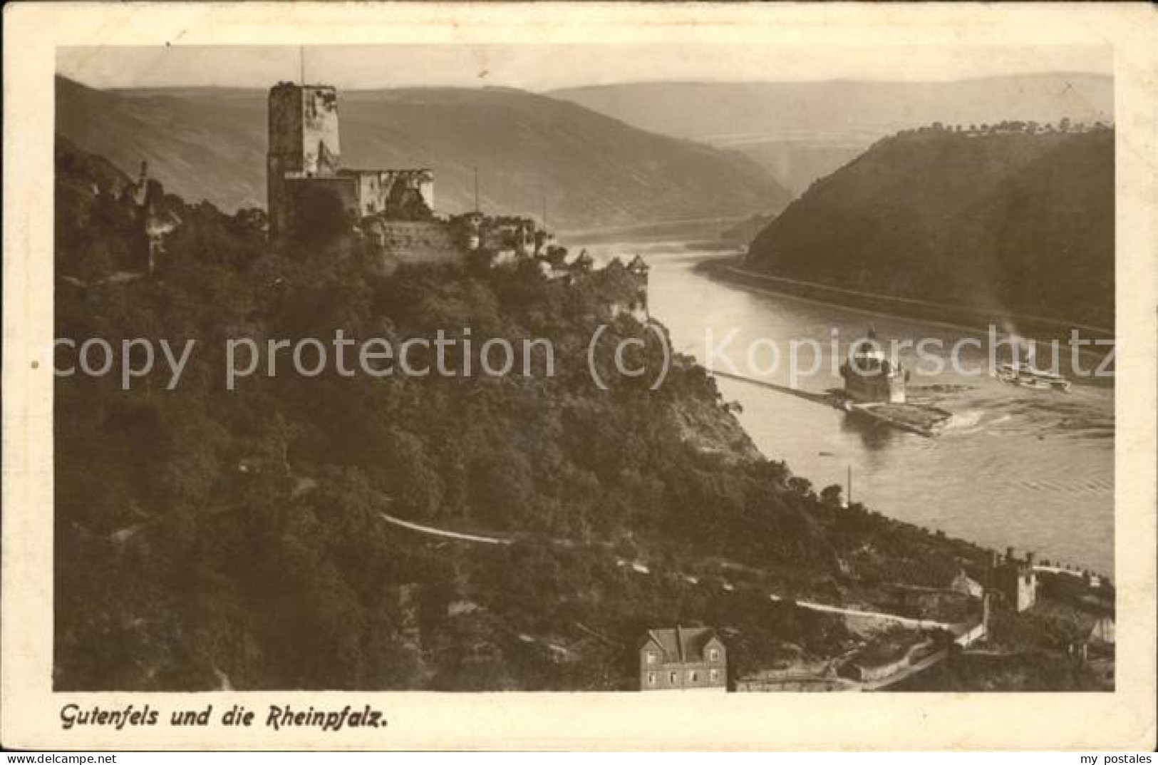 41507078 Kaub Die Pfalz Und Burg Gutenfels  Kaub - Kaub