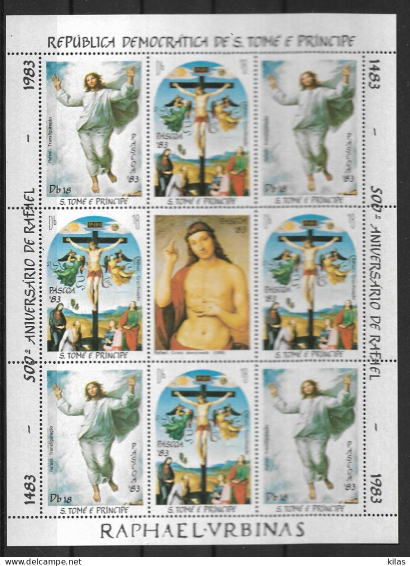 SAO TOME AND PRINCIPE 1983  Easter, RAFAEL MNH - Easter