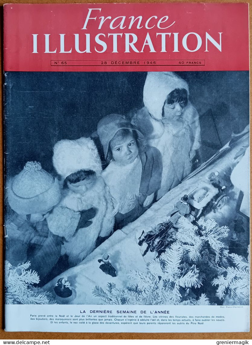 France Illustration N°65 28/12/1946 Léon Blum Président/Traits De Plume/Palestine Haïfa/Synthèse Plan Monnet/Francfort - Algemene Informatie