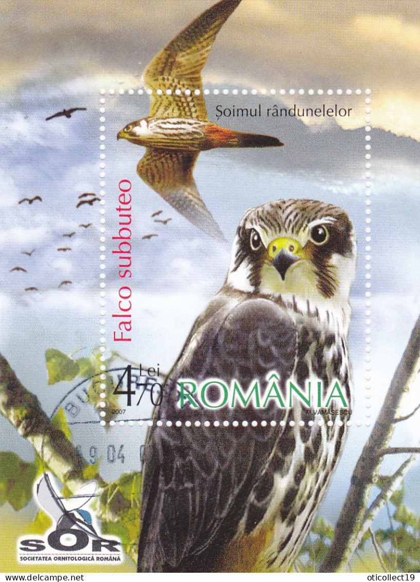 Romania 2007 Rumanía / Birds Used Aves Vögel Oiseaux Uccelli / - Usati