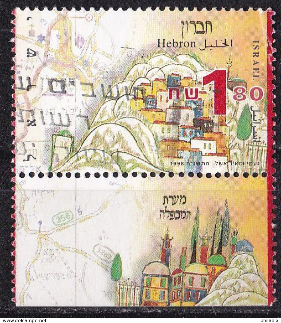 Israel Marke Von 1998 O/used (A4-3) - Gebraucht (mit Tabs)
