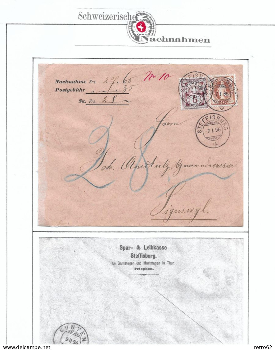 1862 - 1938 SCHWEIZERISCHE NACHNAHMEN ► Austellungswürdige Sammlung Schw.Nachnahmen   ►selten so angeboten◄