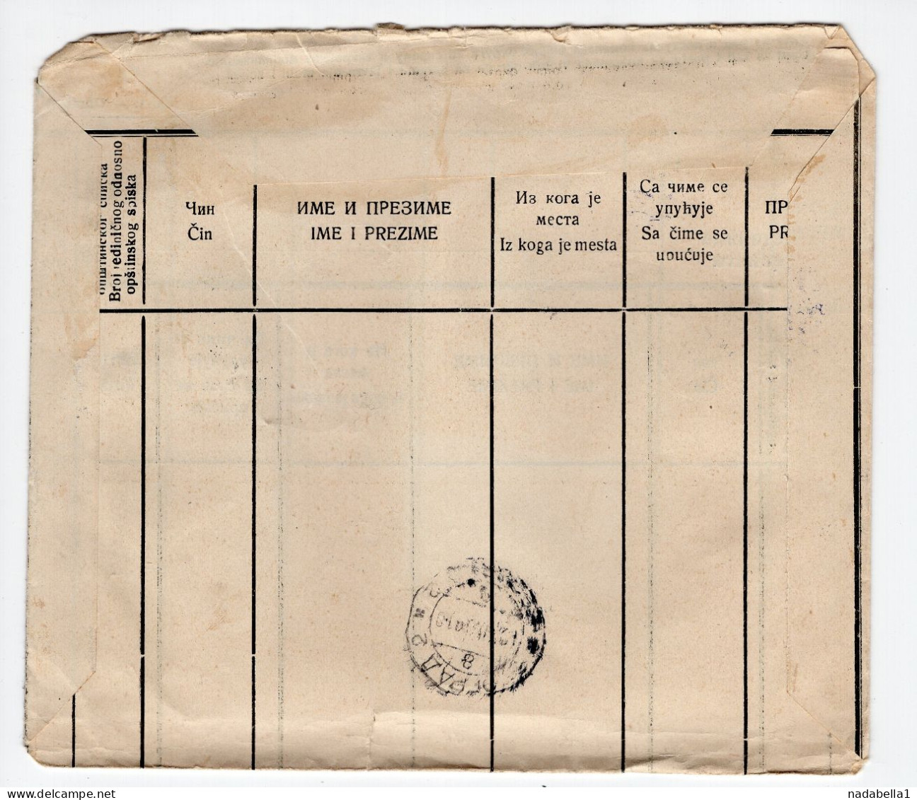 1934. KINGDOM OF YUGOSLAVIA,CROATIA,SLAVONSKI BROD,RAILWAY REGIMENT,OFFICIAL TO BELGRADE,POSTAGE DUE - Segnatasse