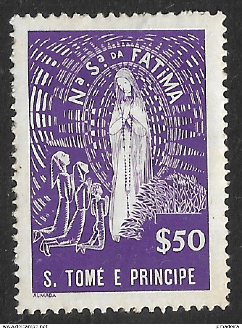 St. Thomas And Prince – 1948 Our Lady Of Fatima Mint Stamp - St. Thomas & Prince