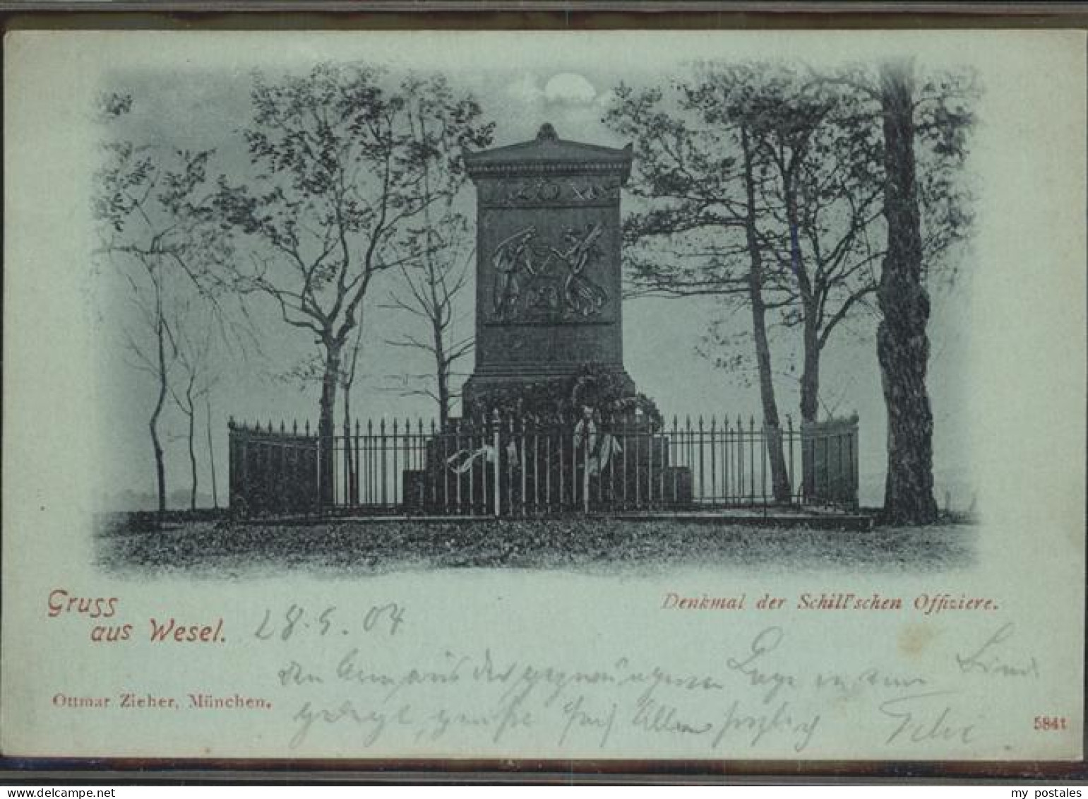 41317950 Wesel Rhein Denkmal Schillschen Offiziere Wesel - Wesel