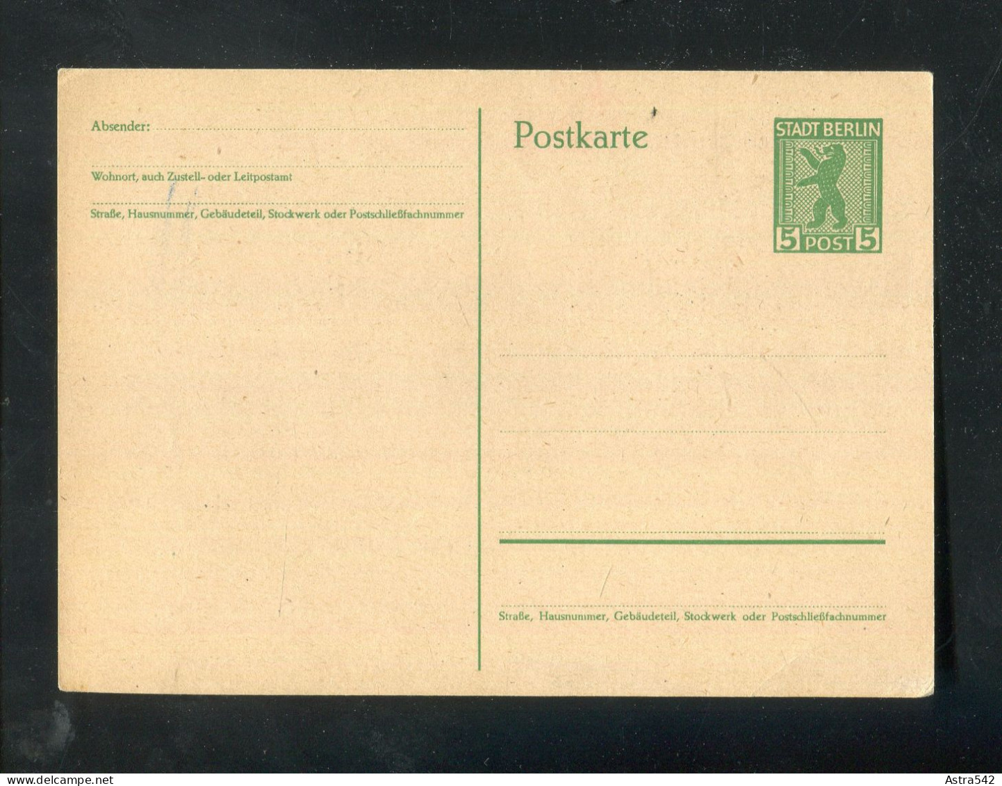 "SBZ" 1945, Postkarte Mi. P 1 ** (7115) - Ganzsachen