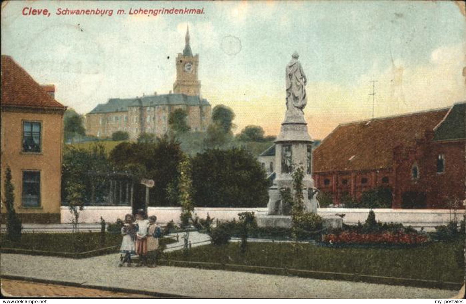 41317796 Cleve Kleve Schwanenburg Lohengrindenkmal Kleve - Kleve