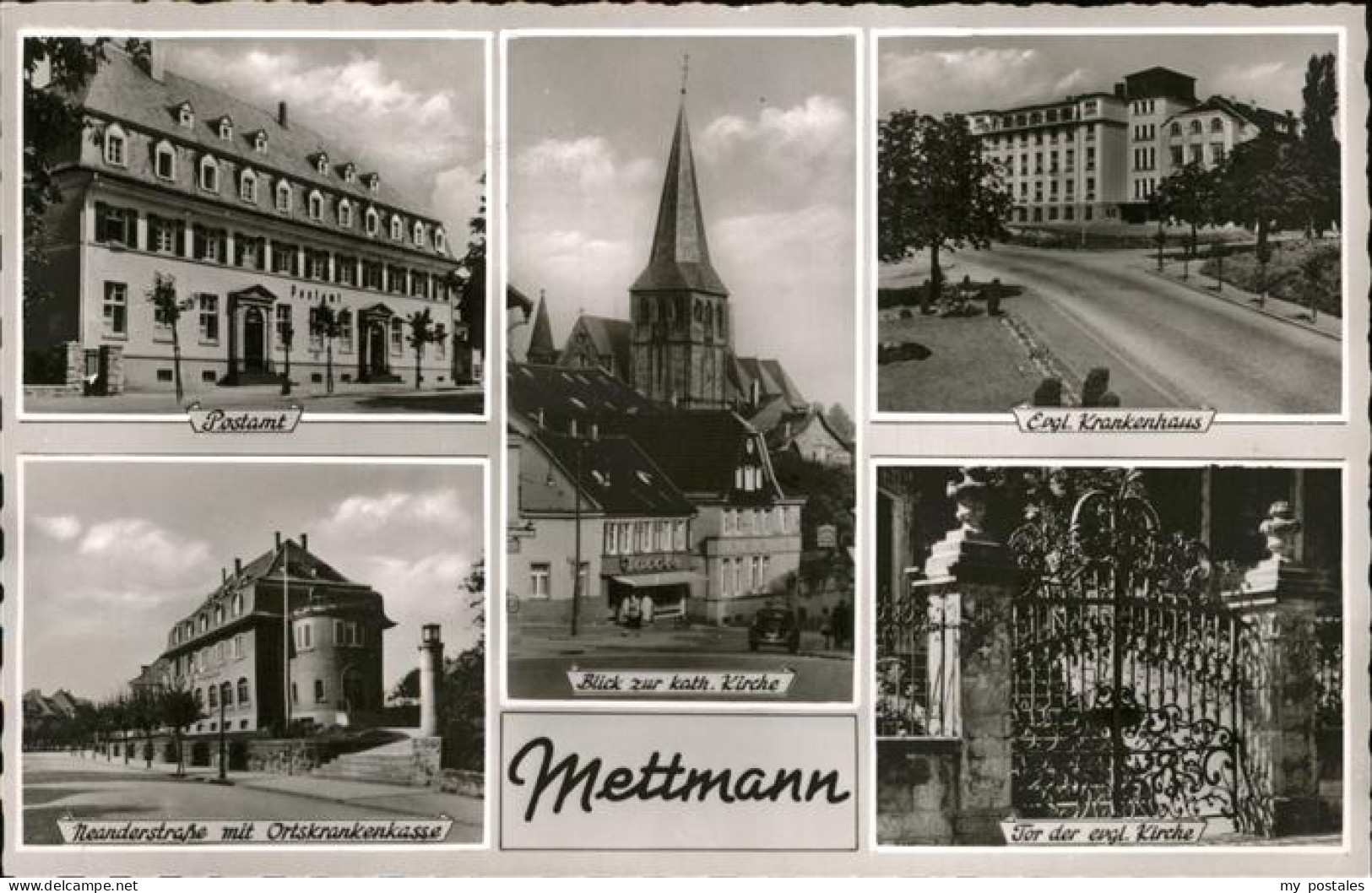 41317783 Mettmann Krankenhaus Tor Kirche Postamt  Mettmann - Mettmann