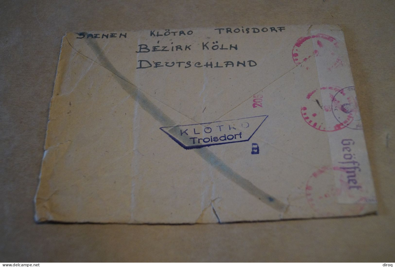 Guerre 40-45,recommandé,1943,Troisdorf,courrier Avec Belle Oblitération Militaire ,pour Collection - WW II (Covers & Documents)