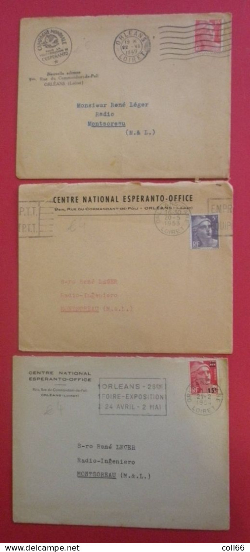 Esperanto  Lot De 13 Cartes Postales Et Enveloppes Vignettes Et Cachets Espérantistes éditeur Divers Dos Scanné - Esperanto