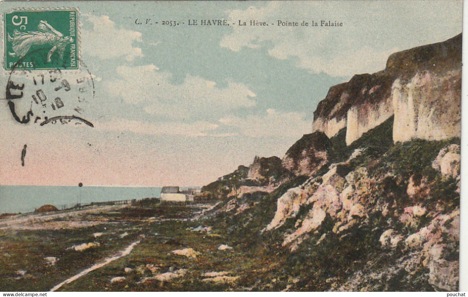 AA+ 102-(76) LE HAVRE -  LA HEVE - POINTE DE LA FALAISE - CARTE COLORISEE - Cap De La Hève