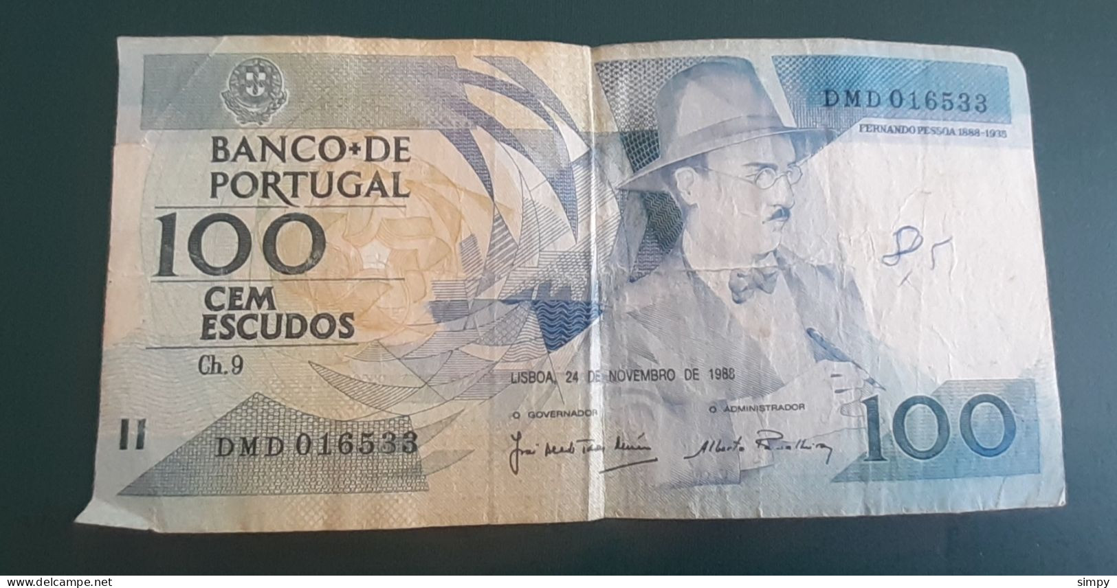 PORTUGAL 100 Escudos 24.11.1988 P179f - Portugal