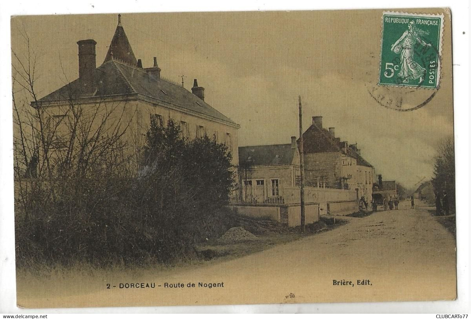 Rémalard-en-Perche (61) : La Route De Nogent Duhameau De Dorceau Env 1908 (animé) PF. - Remalard
