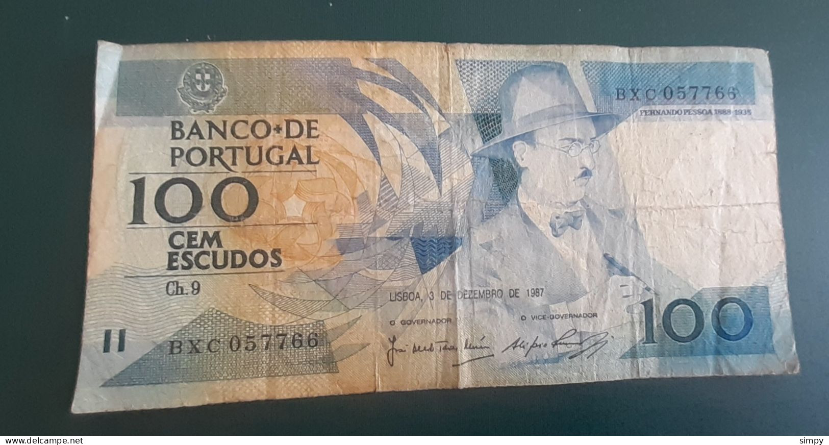 PORTUGAL 100 Escudos 3.12.1987 P179d - Portogallo