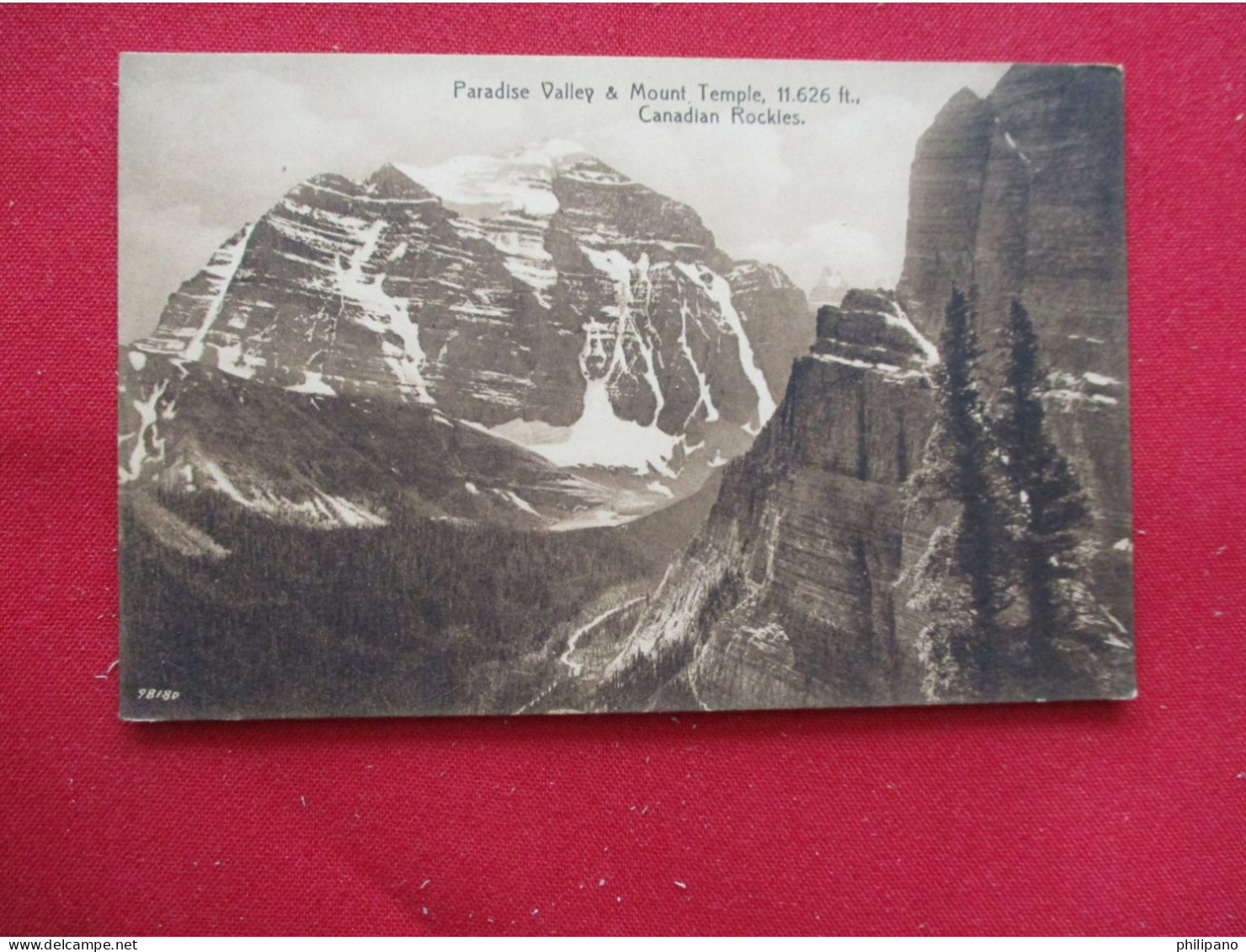 Mt. Temple And Paradise Valley, Alberta      Ref 6308 - Andere & Zonder Classificatie