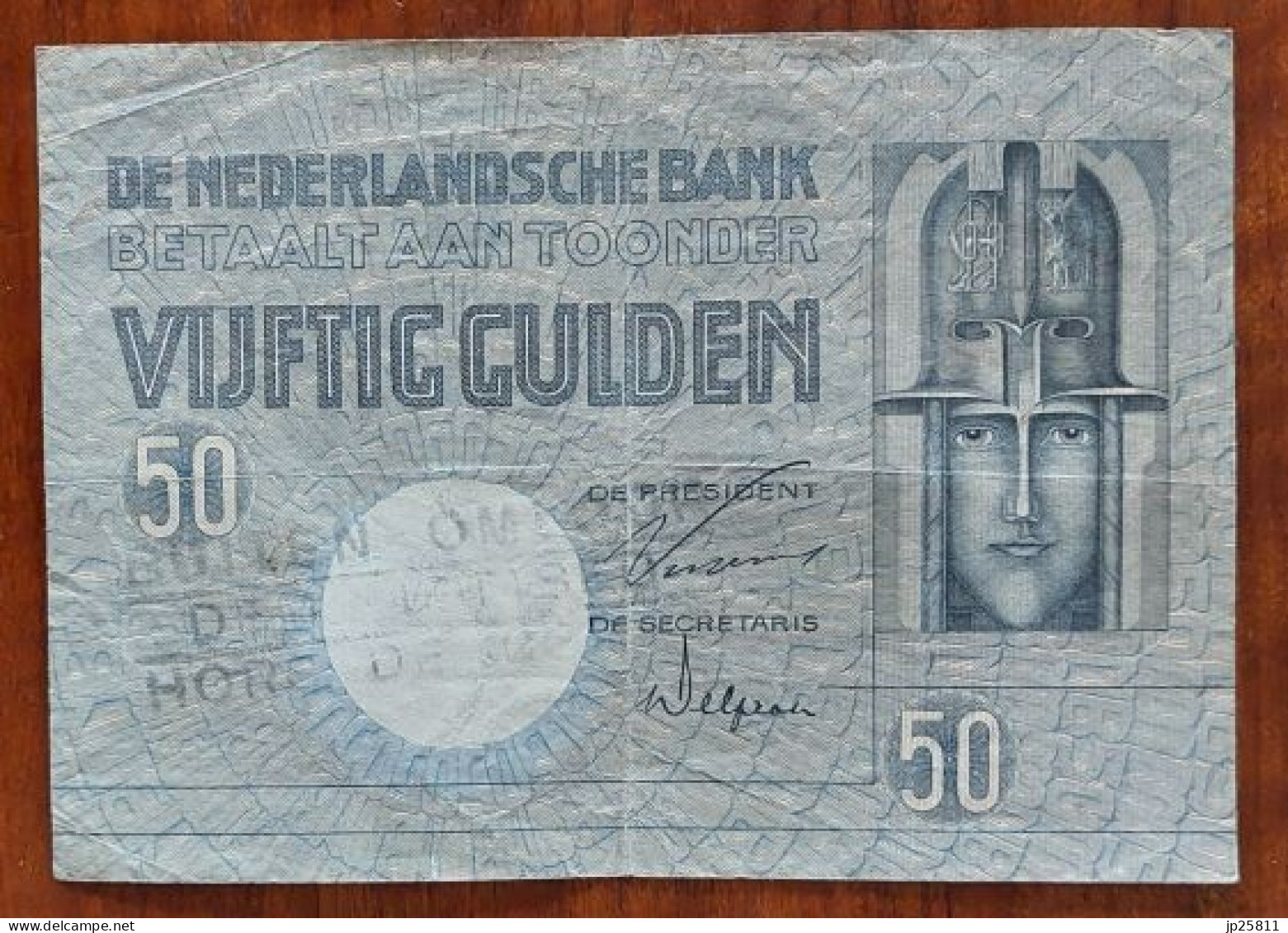 Nederland - 50 Gulden 1931 (type 1929) Minerva - 50 Florín Holandés (gulden)