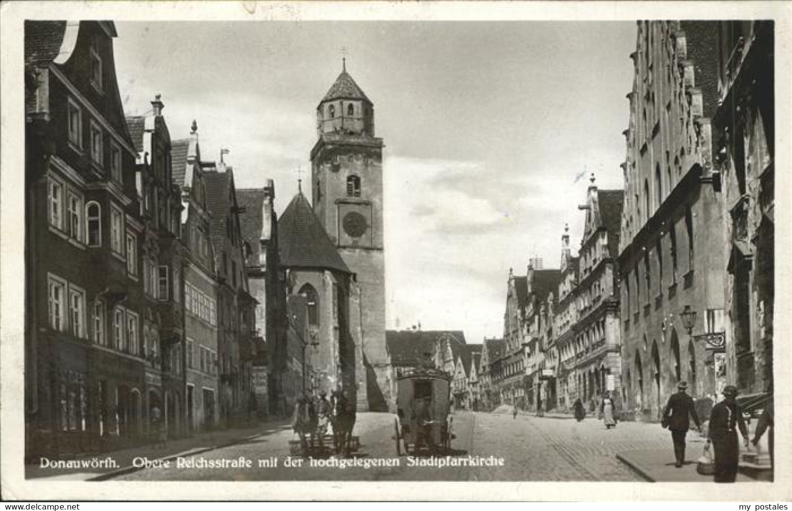 41317192 Donauwoerth Obere Reichsstrasse Mit Stadtpfarrkirche Donauwoerth - Donauwörth