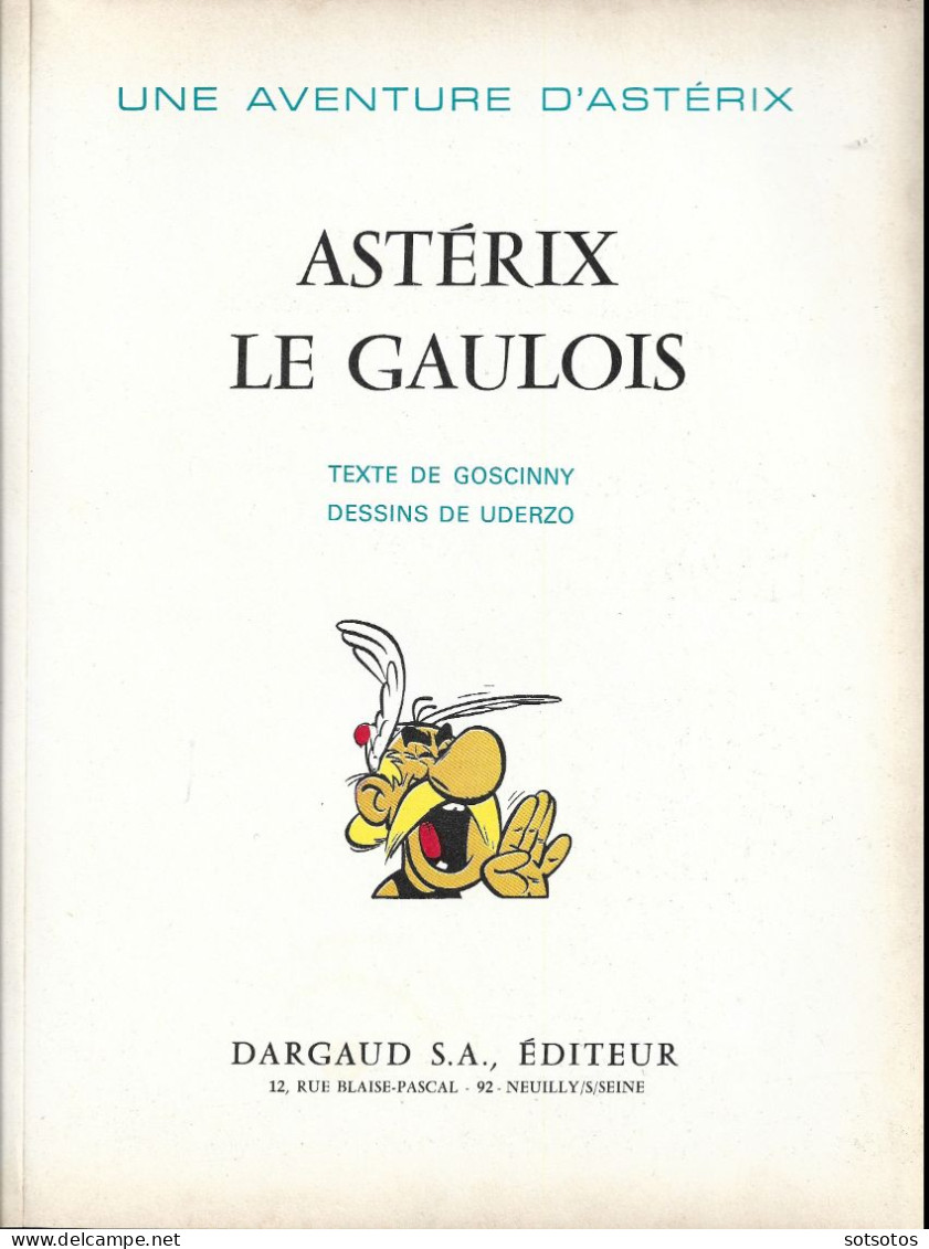 LAstérix Le Gaulois - Album édition De 1969 Très Bon Condition - Asterix