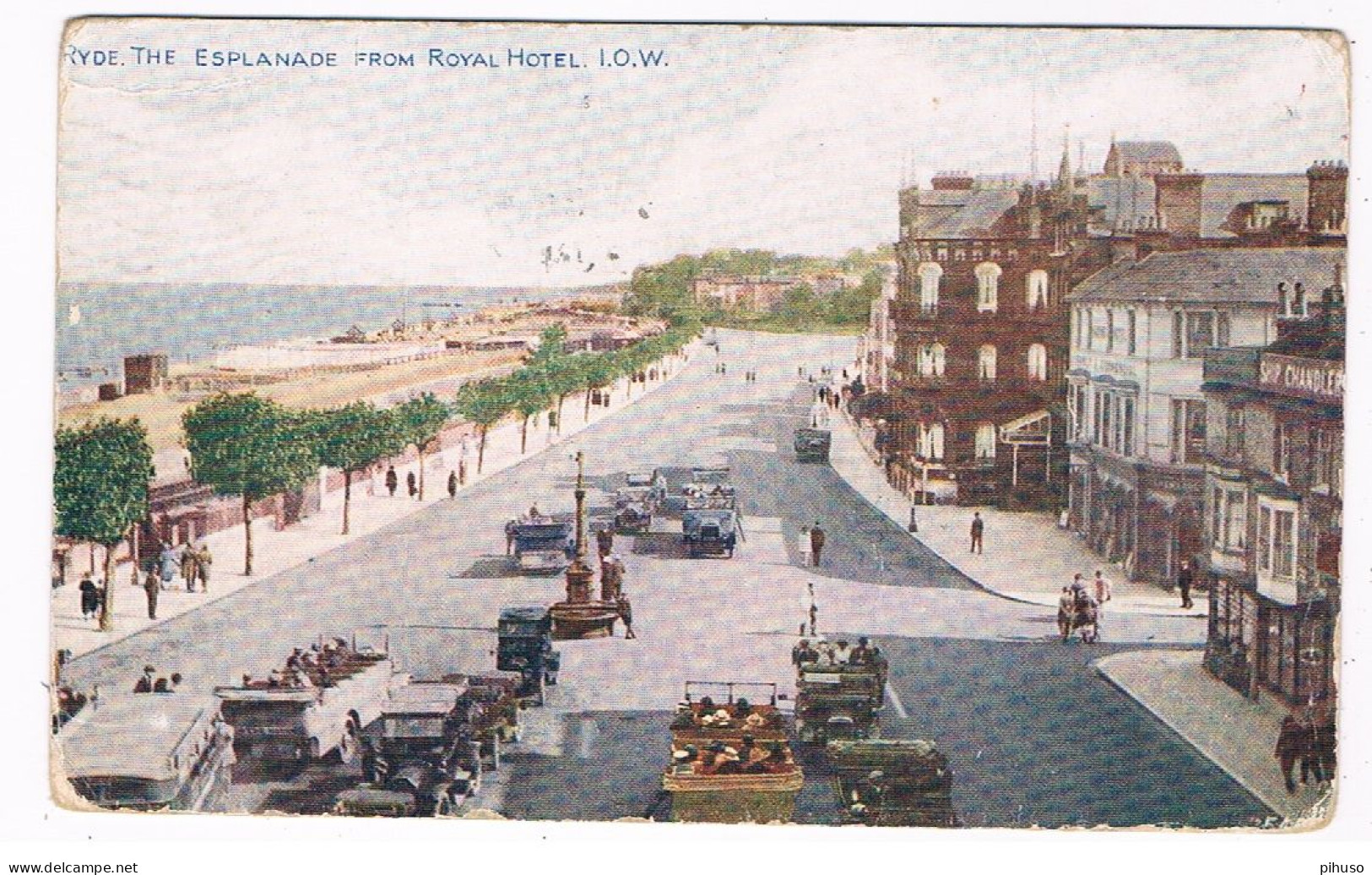 UK-3976  RYDE : The Esplanade From Royal Hotel - Autres & Non Classés