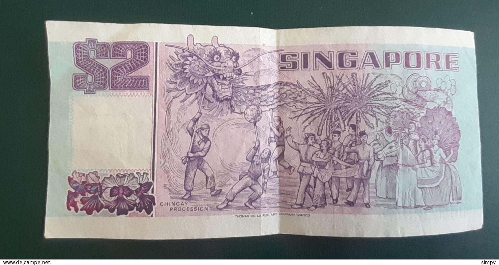 SINGAPORE 2 Dollars 1992 - Singapour