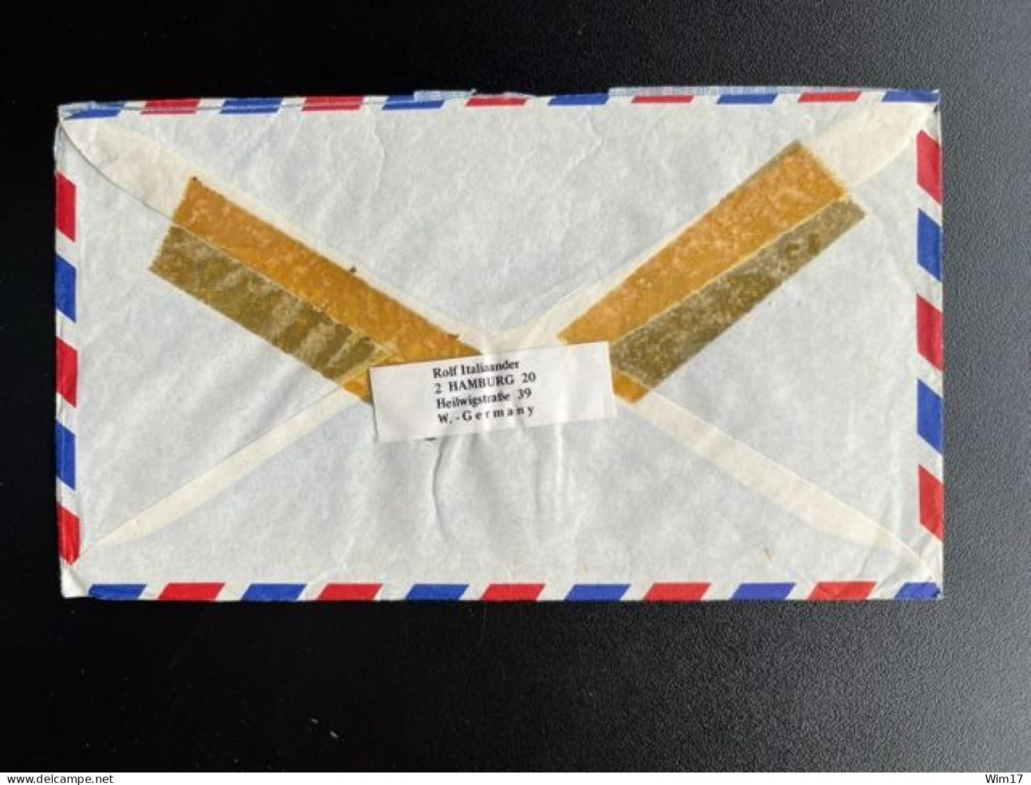 FRENCH POLYNESIA POLYNESIE 1972 AIR MAIL LETTER PAPEETE TO HAMBURG 31-03-1972 - Briefe U. Dokumente