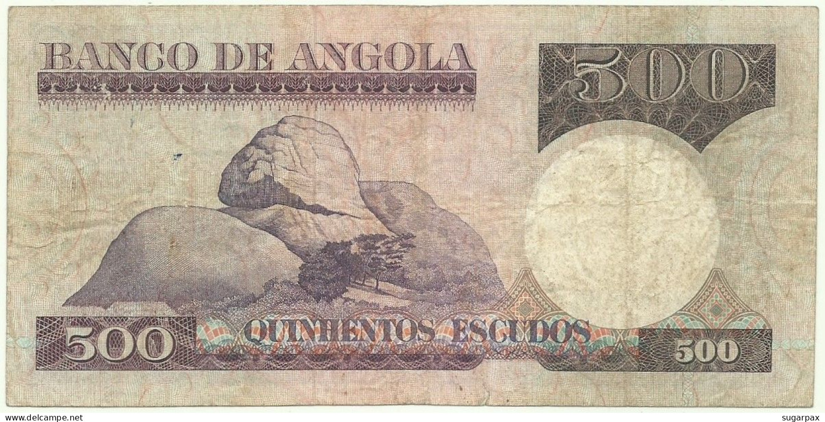 Angola - 500 Escudos - 10.6.1973 - Pick: 107 - Serie BG - Luiz De Camões - PORTUGAL - Angola