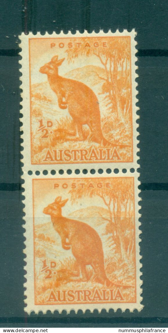 Australie 1948-49 - Y & T N. 163A - Série Courante (Michel N. 194) - Paire Coil (i) - Ungebraucht