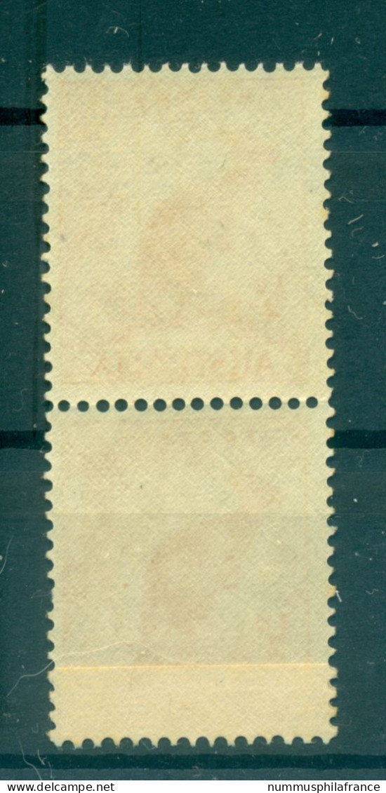 Australie 1948-49 - Y & T N. 163A - Série Courante (Michel N. 194) - Paire Coil (i) - Mint Stamps