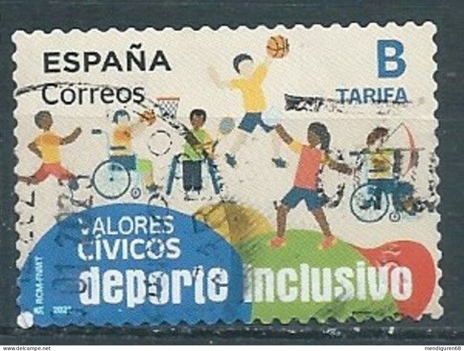 ESPAGNE SPANIEN SPAIN ESPAÑA 2021 INCLUSIVE SPORTS DEPORTE INCLUSIVO USED ED 5485 MI 5535 YT 5240 SC 4514 SG 5485 - Gebraucht