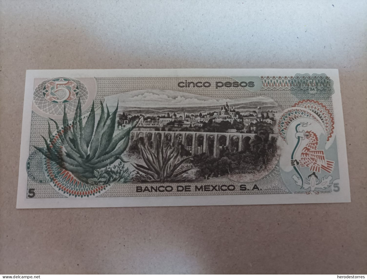 Billete De México 5 Pesos Del Año 1971, UNC - Mexique