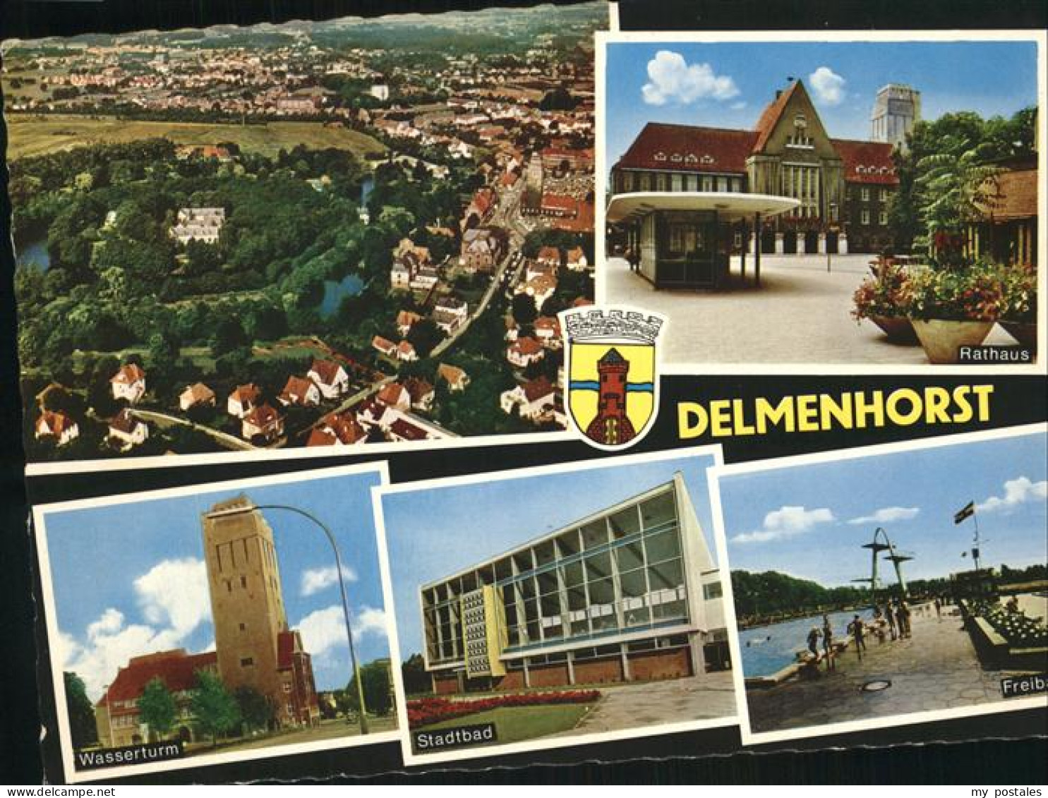 41316306 Delmenhorst Panorama Wasserturm Stadtbad Rathaus Delmenhorst - Delmenhorst