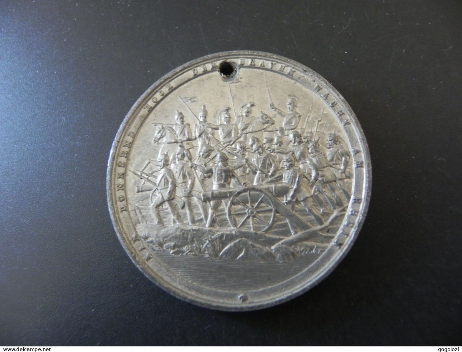 Medaille Medal - Deutschland Germany - Das Ganze Deutschland Stimmt Mit Jubel Ein - 1870 - Other & Unclassified
