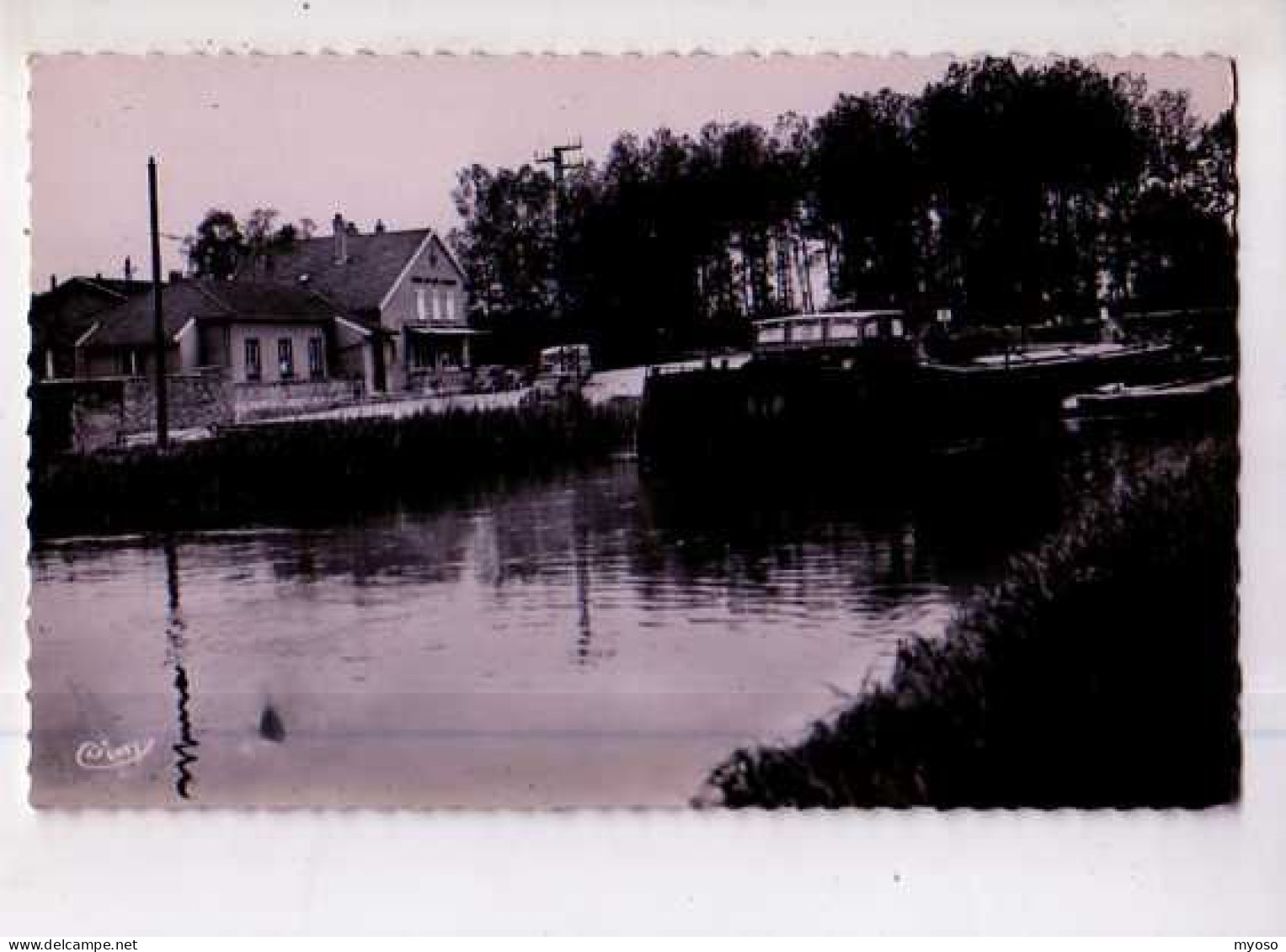 51 PARGNY SUR SAULX Canal Et Hotel Restaurant A L'Ancre D'Or, Peniche - Pargny Sur Saulx