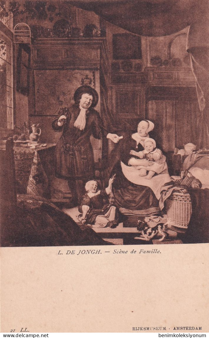 L. DE JONGH. Scène De Famille - AAN - Collezioni E Lotti