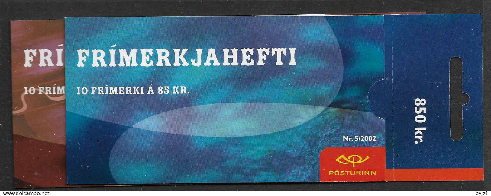 2002 MNH Iceland Booklet (2), Postfris** - 2002