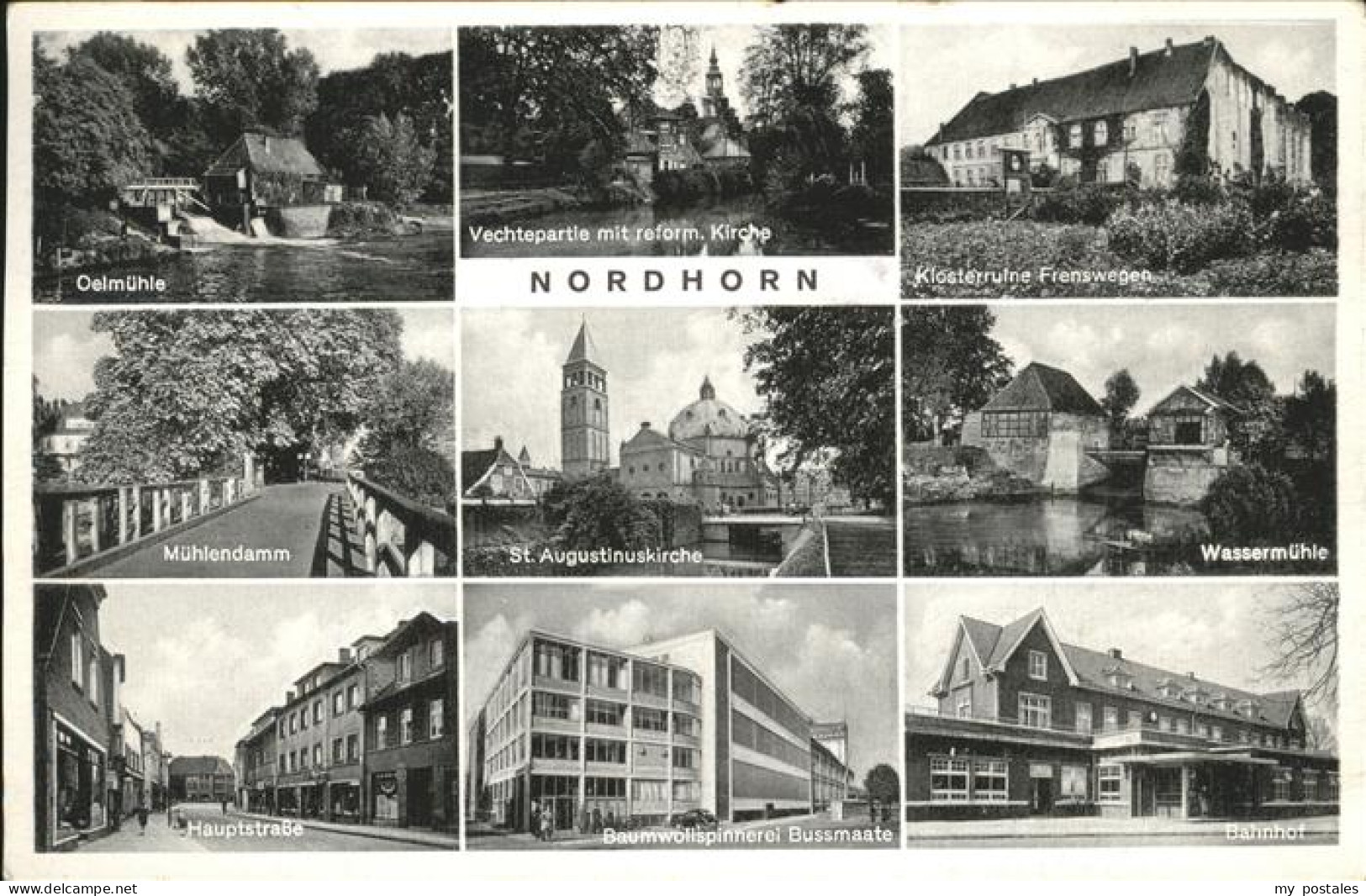 41315787 Nordhorn Oelmuehle Kirche Klosterruine Wassermuehle Bahnhof Nordhorn - Nordhorn