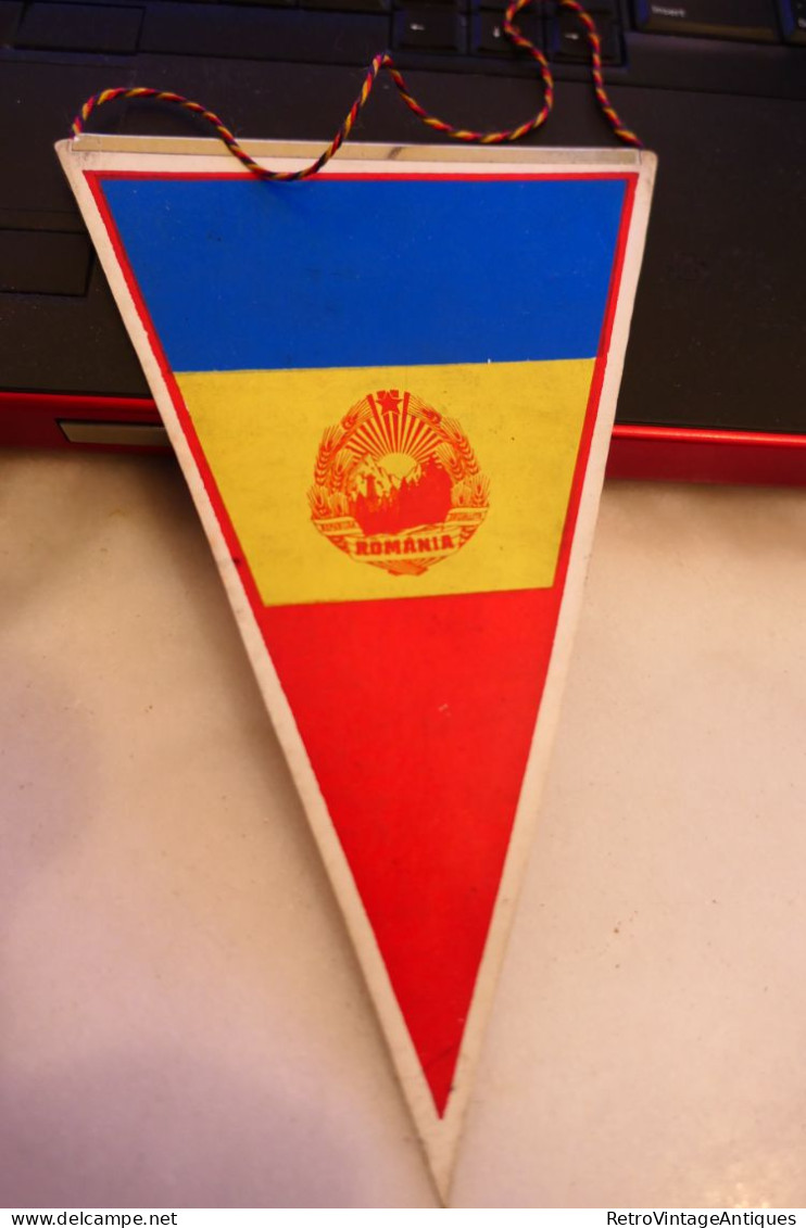 RALIUL DUNARII DACIA SIBIU 13-14 IUNIE 1986 Romania Fanion Sportiv Steag Sport Flag Pennant AUTO Cars - Automovilismo - F1