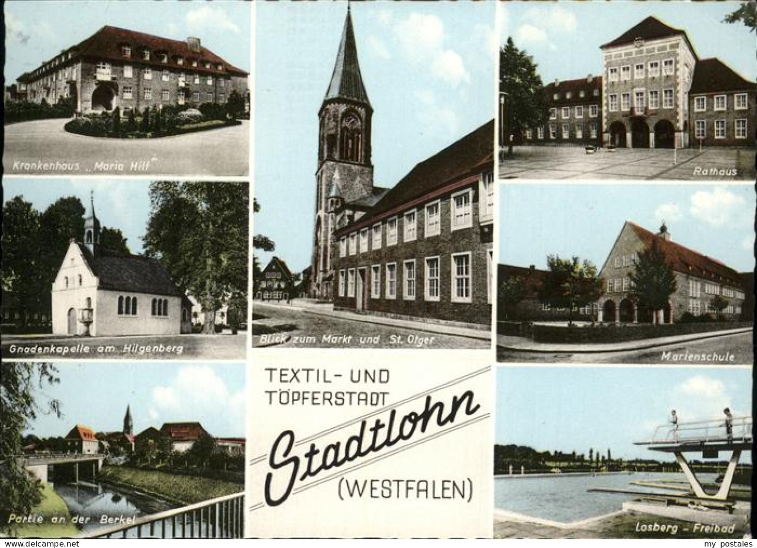 41315744 Stadtlohn Krankenhas St Olger Gnadenkapelle Rathaus Freibad Berkel Stad - Stadtlohn