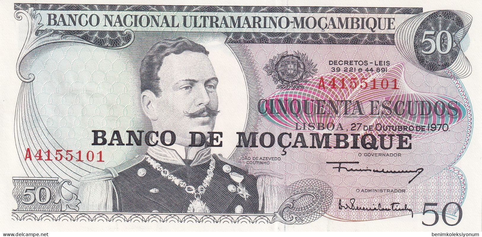 Mozambique, 50 Escudos (1970) UNC - Mozambique