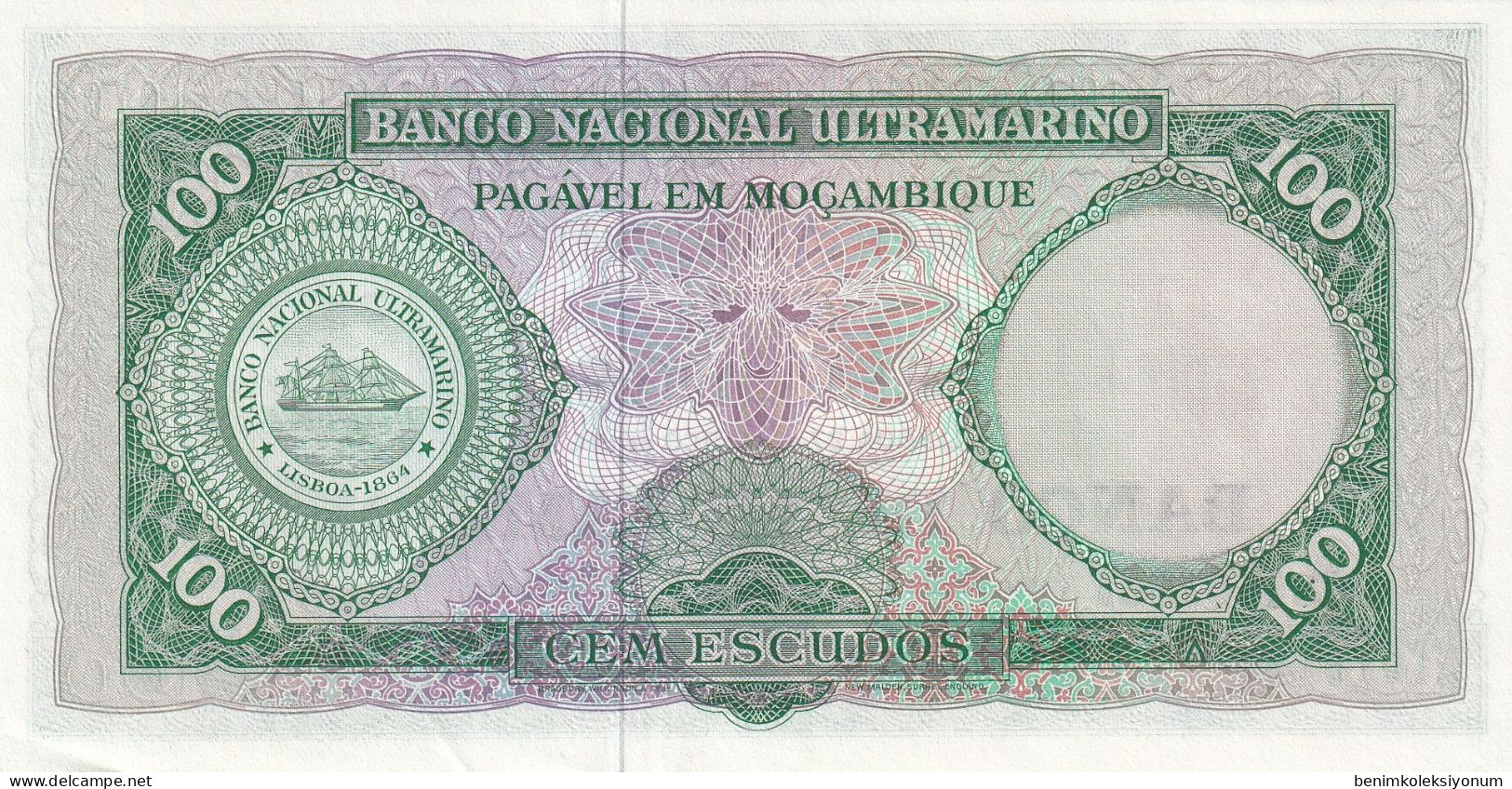 Mozambique, 100 Escudos (1961) UNC - Mozambico