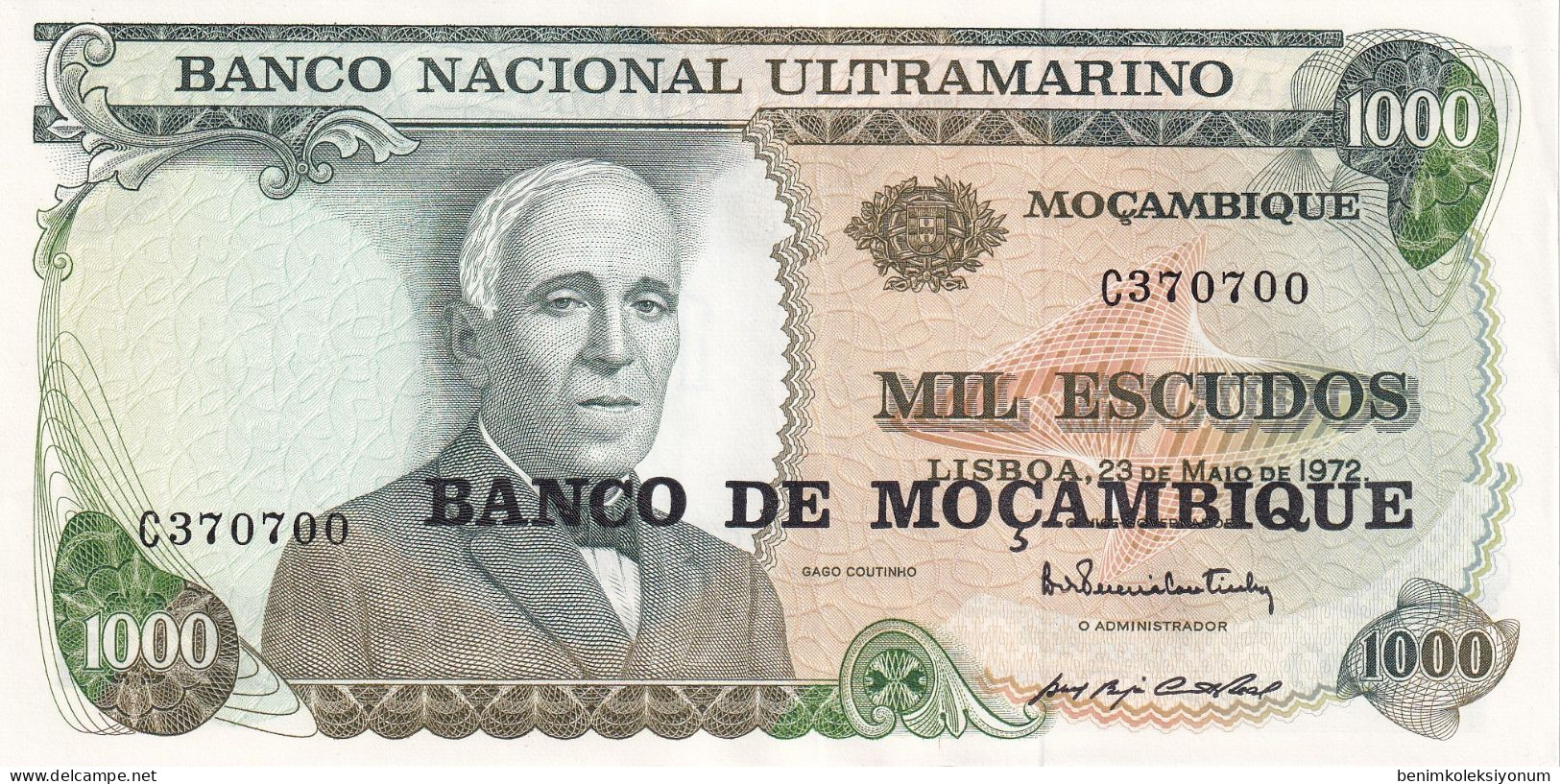 Mozambique, 1000 Escudos (1972) UNC - Mozambique