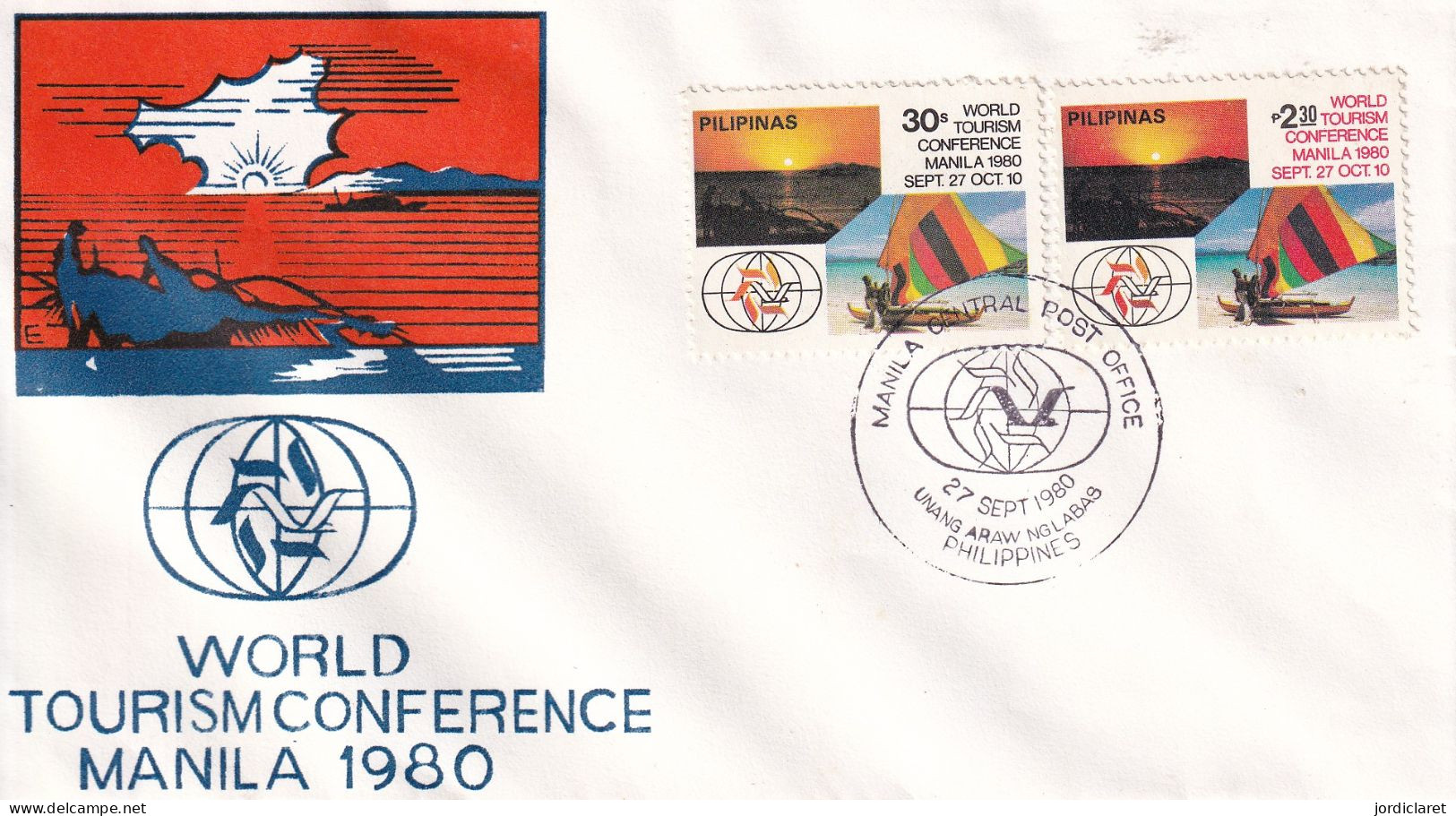 FDC PHILIPINAS  1980 - Hôtellerie - Horeca